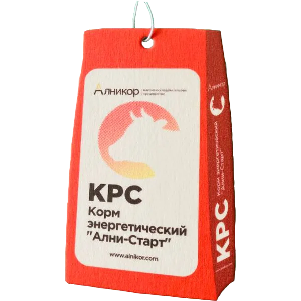 Картонный ароматизатор с логотипом компании АЛНИКОР